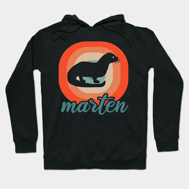 Retro Marten Desgn Children Team Animal Friends Hoodie by FindYourFavouriteDesign